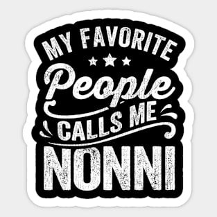 My Favorite People Calls Me Nonni Sticker